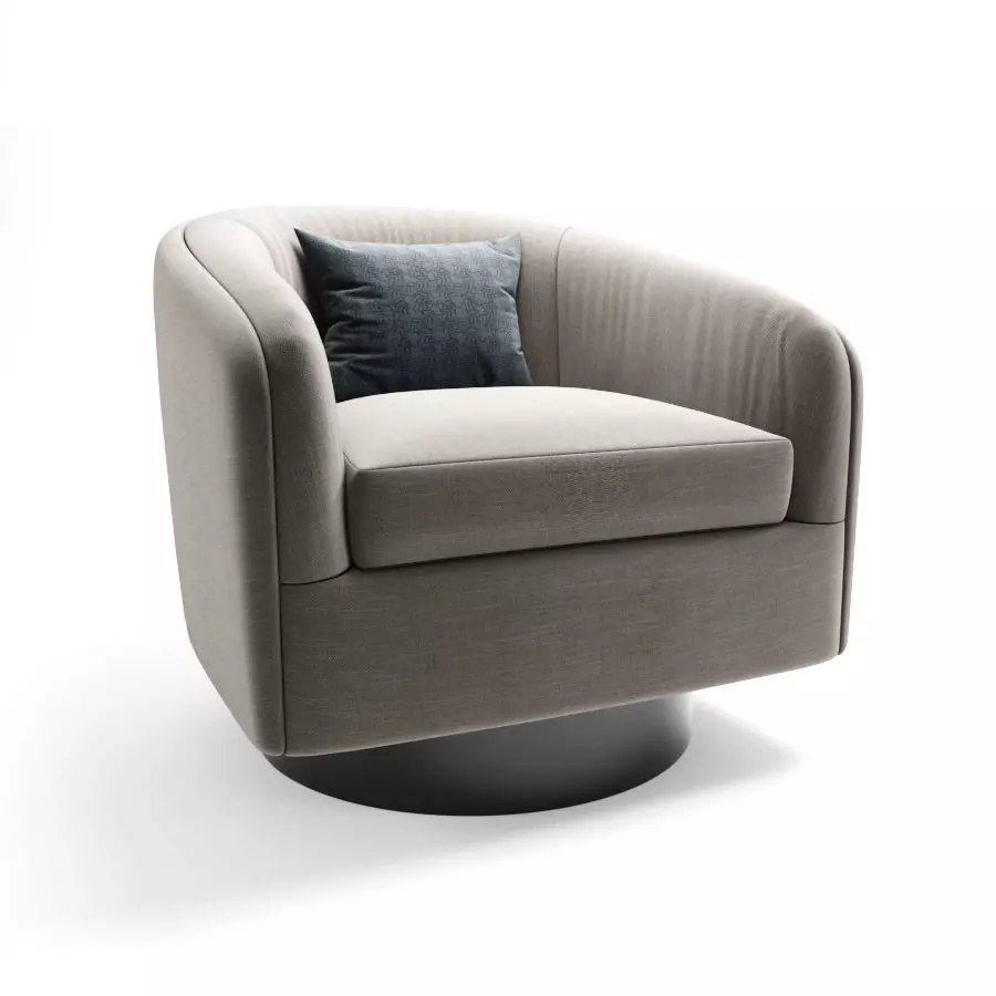 Roxy Swivel-Tilt Tub Chair 3D model_0