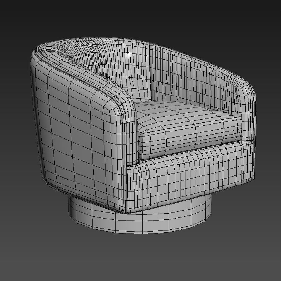 Roxy Swivel-Tilt Tub Chair 3D model_2