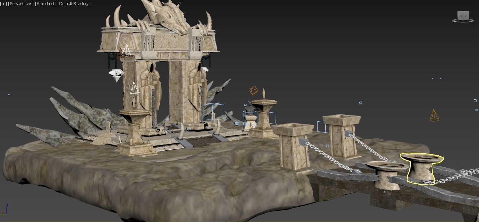 outland portal Low-poly 3D model_4