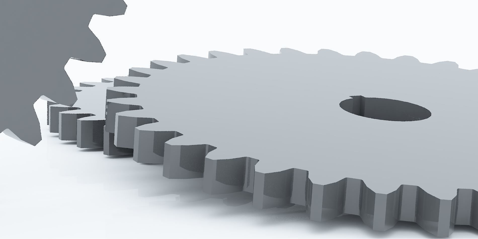 Original Size Gear Wheel 35 Tooth modul 5mm Ready for 3D print  3D print model_5