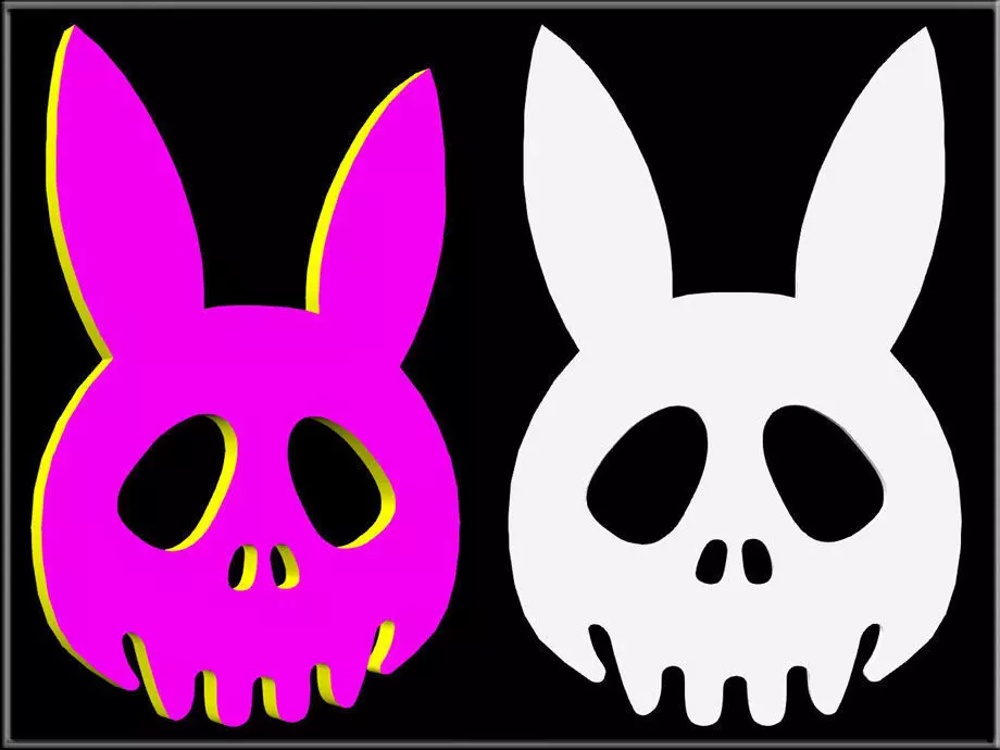  Deth Rabbit Low-poly 3D model_0