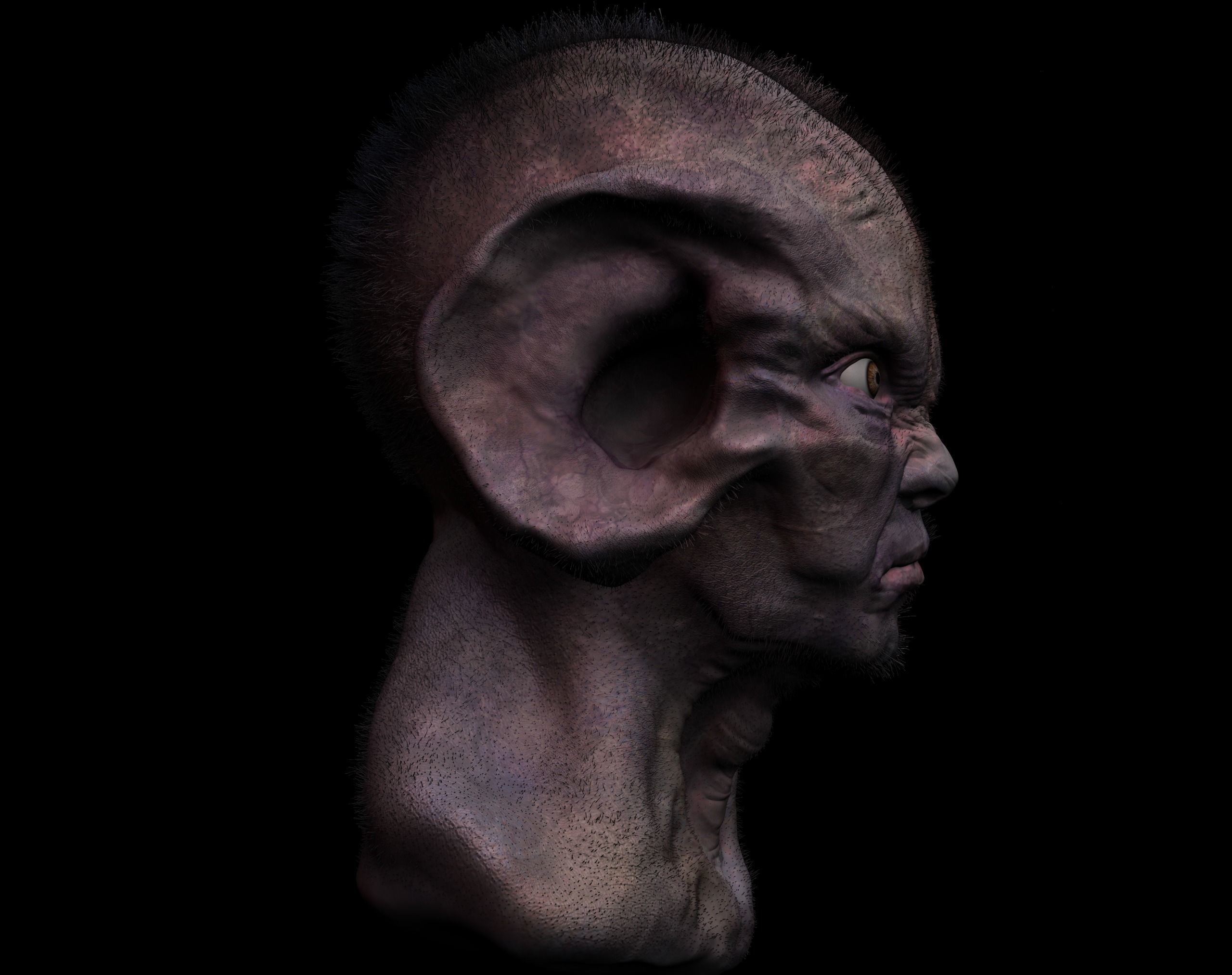 Scifi - Human character 2 Low-poly 3D model_5