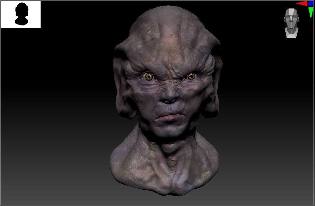 Scifi - Human character 2 Low-poly 3D model_14