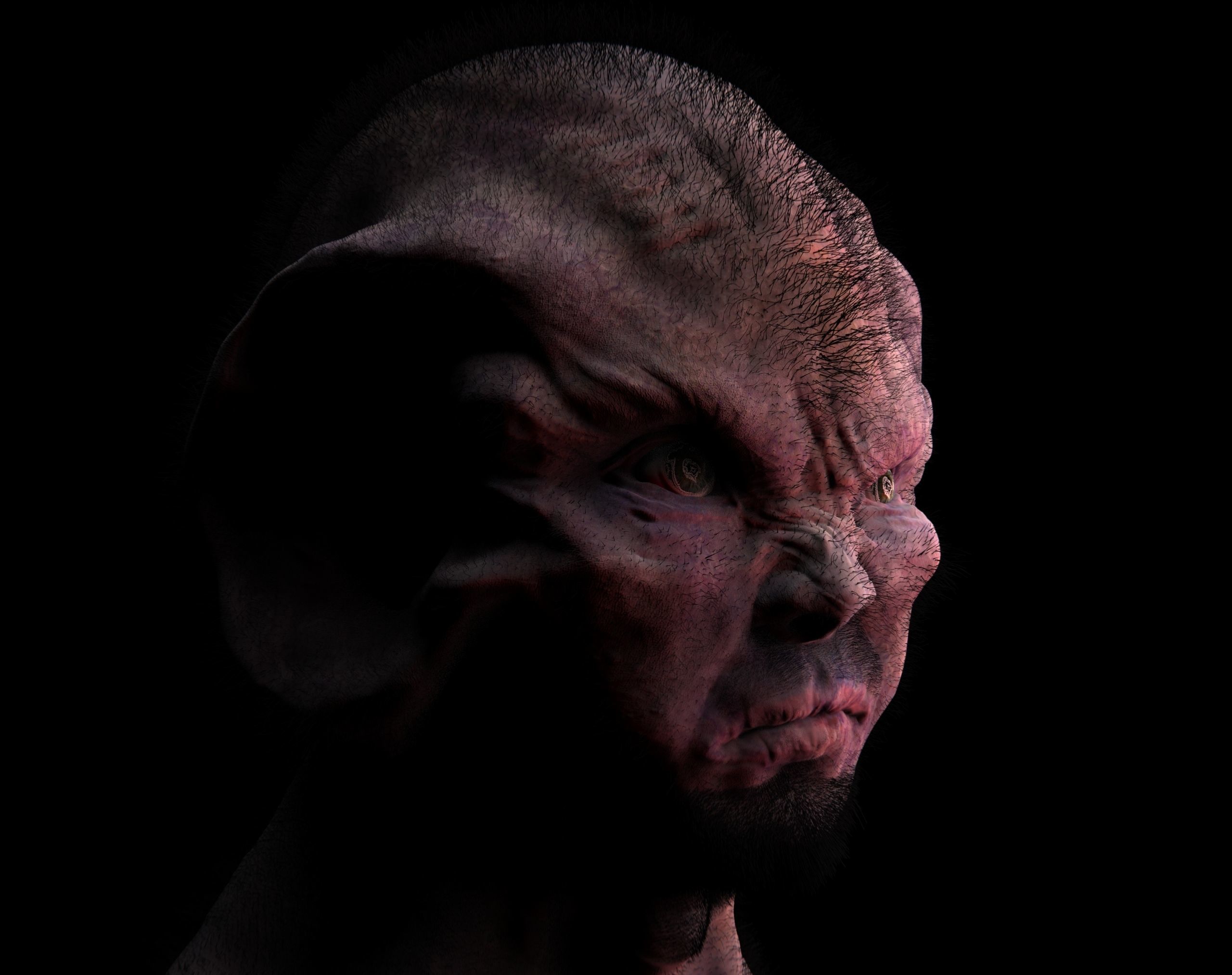 Scifi - Human character 2 Low-poly 3D model_1