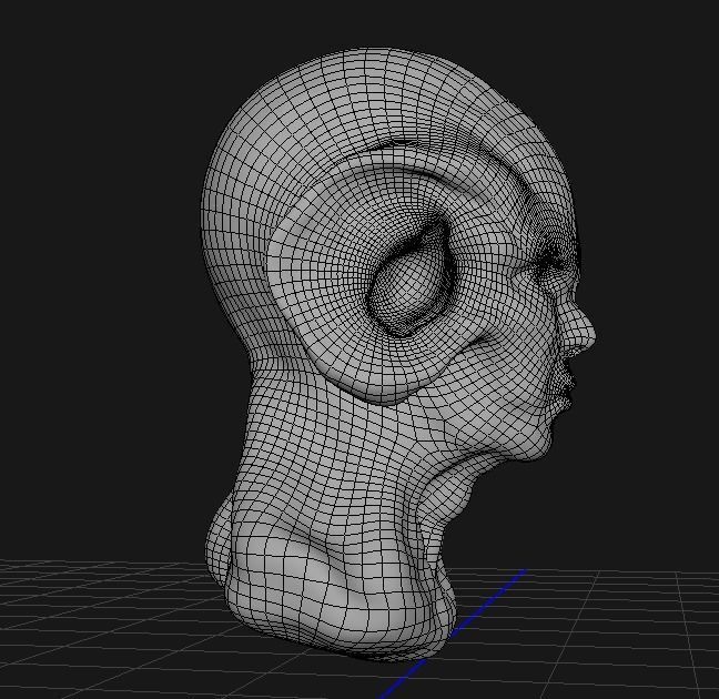 Scifi - Human character 2 Low-poly 3D model_8