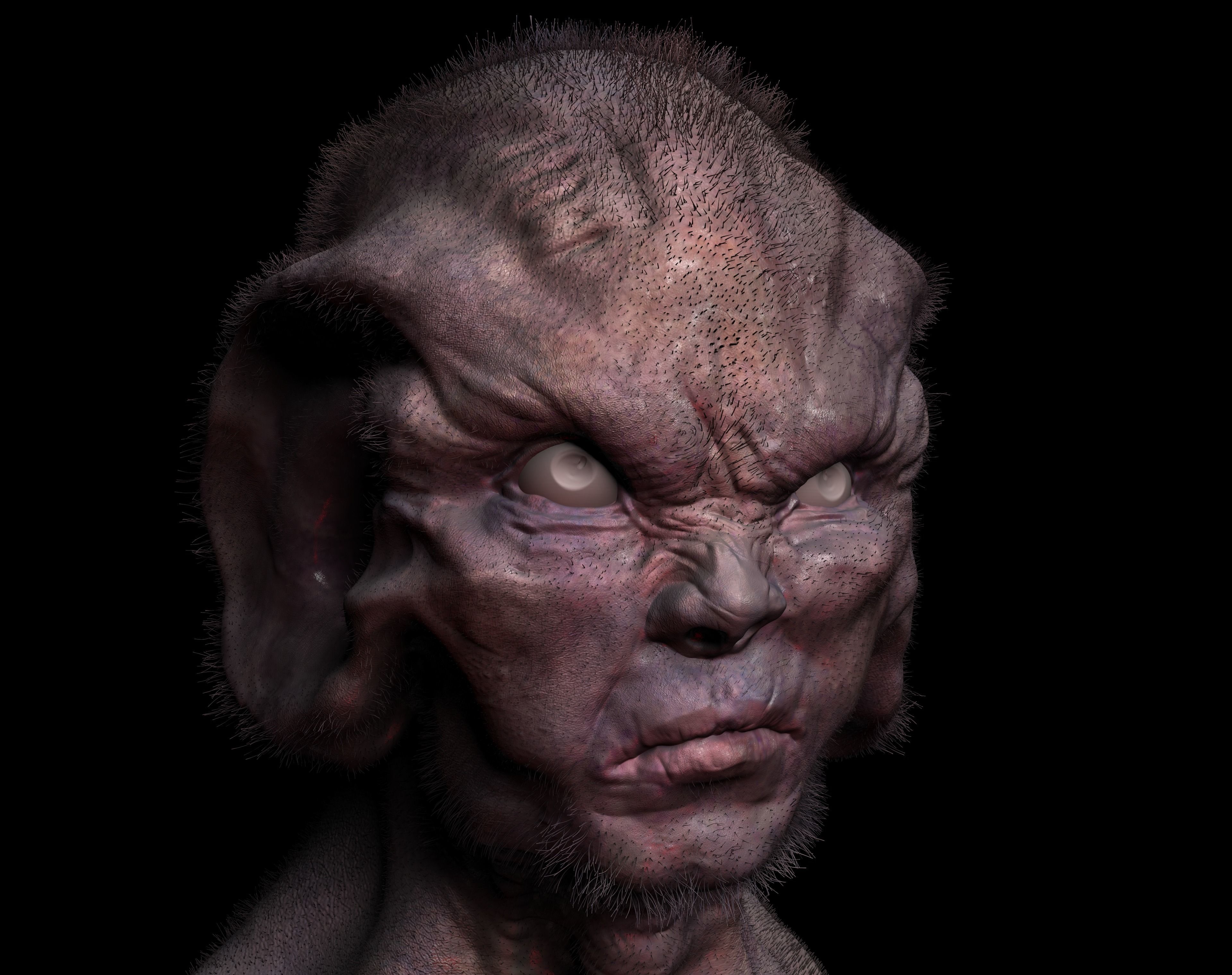 Scifi - Human character 2 Low-poly 3D model_4