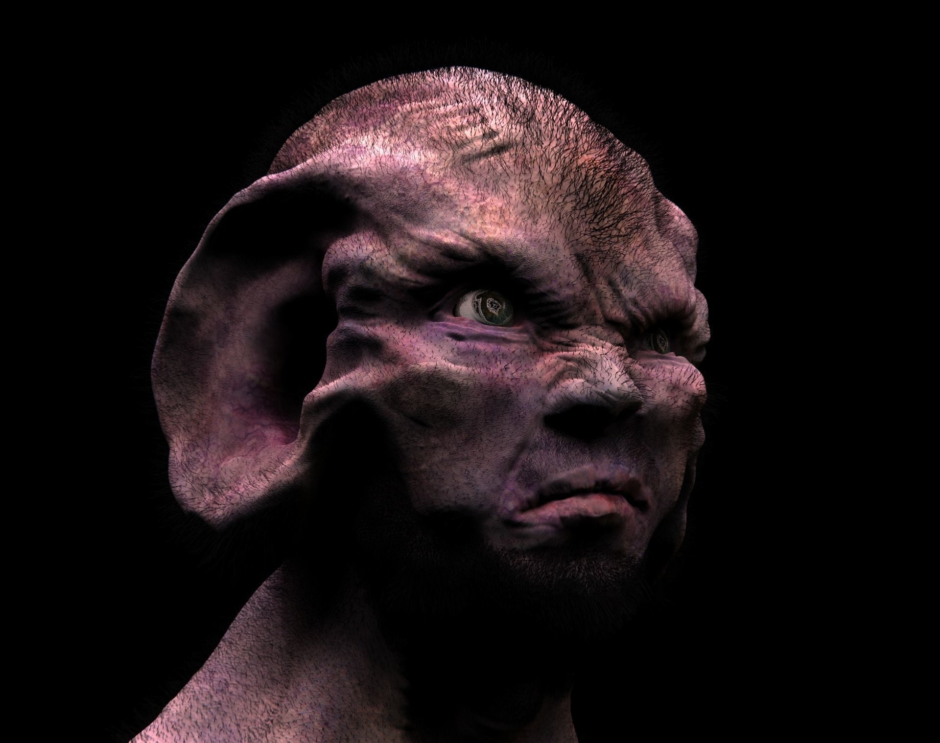 Scifi - Human character 2 Low-poly 3D model_3