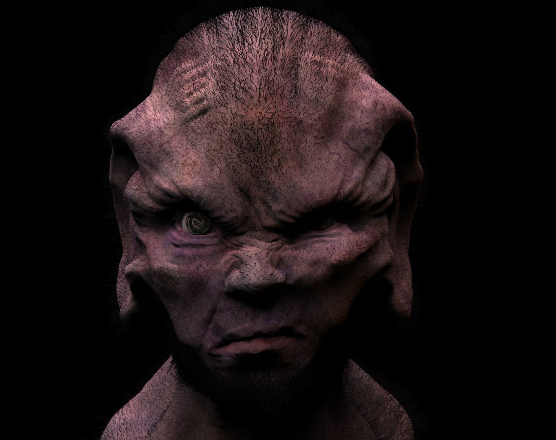 Scifi - Human character 2 Low-poly 3D model_2