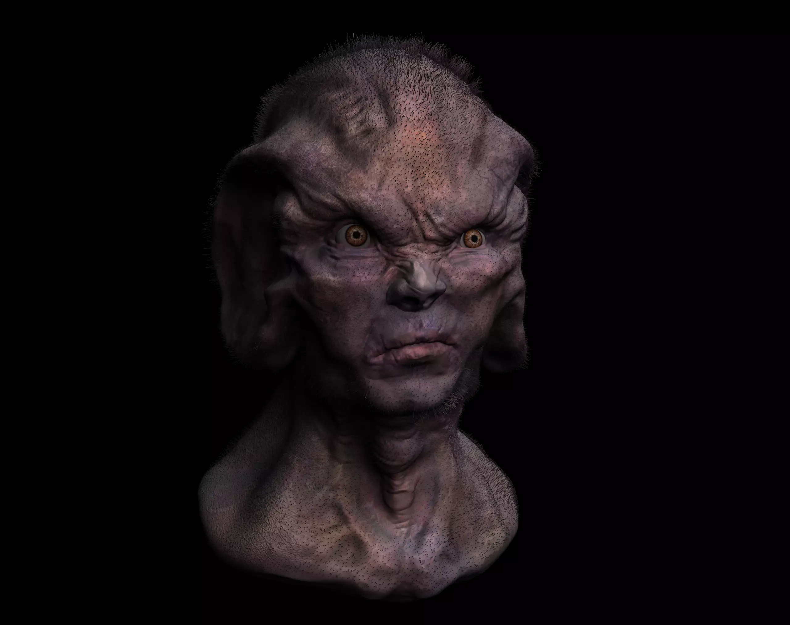 Scifi - Human character 2 Low-poly 3D model_0