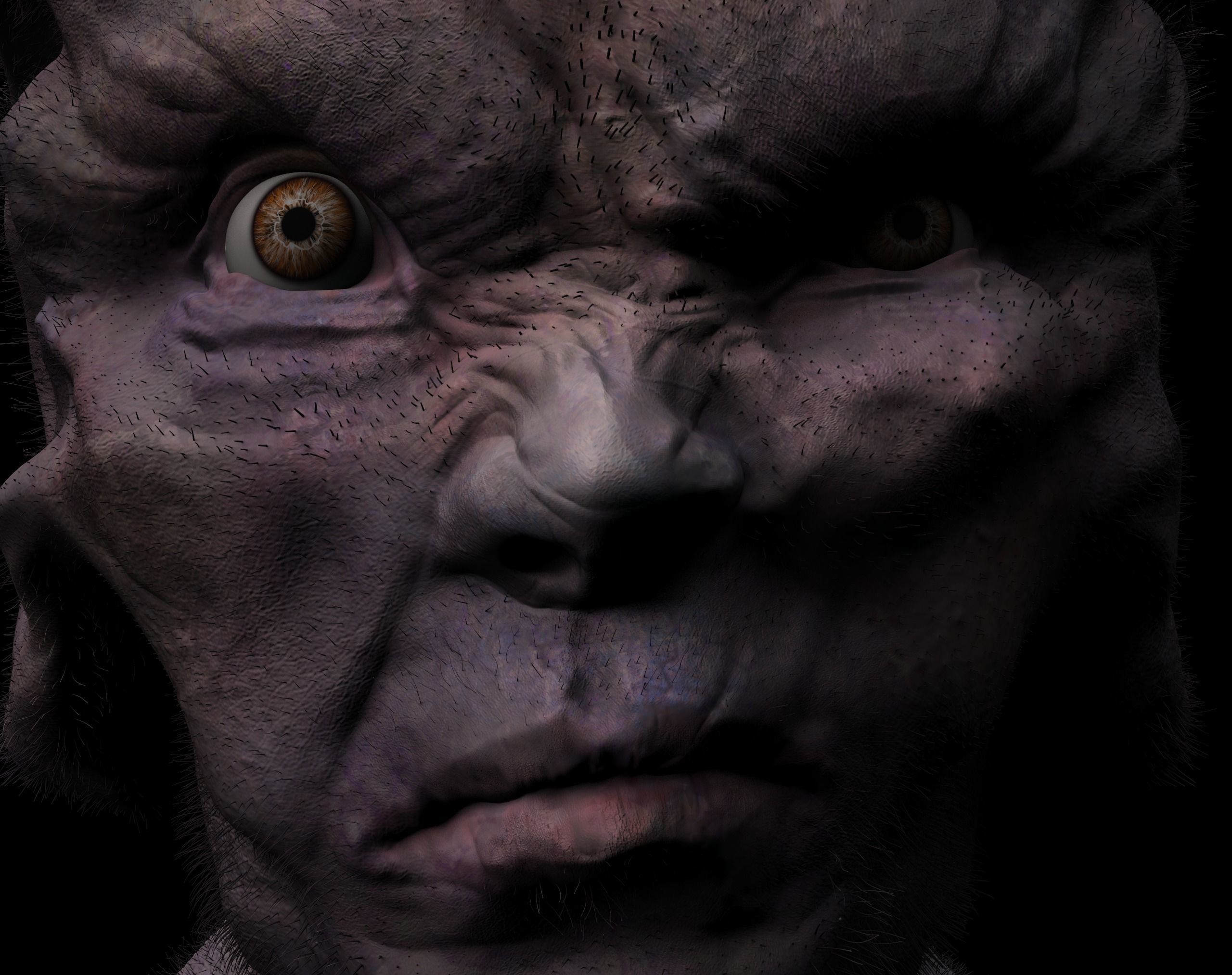 Scifi - Human character 2 Low-poly 3D model_6