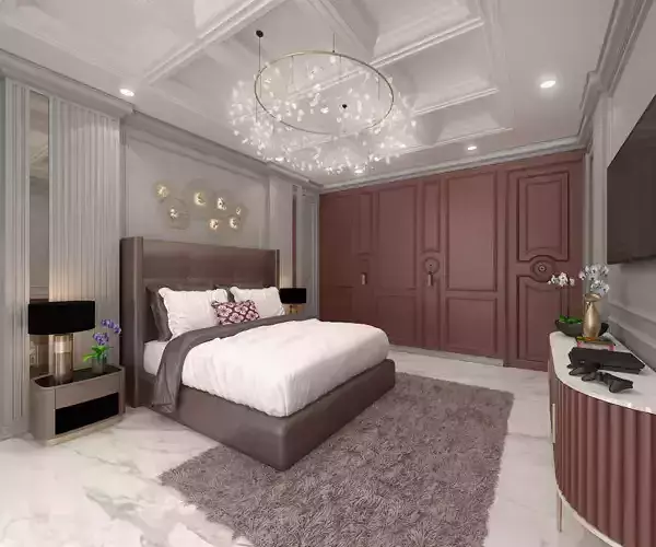 Classic bedroom and Walk In Closet 