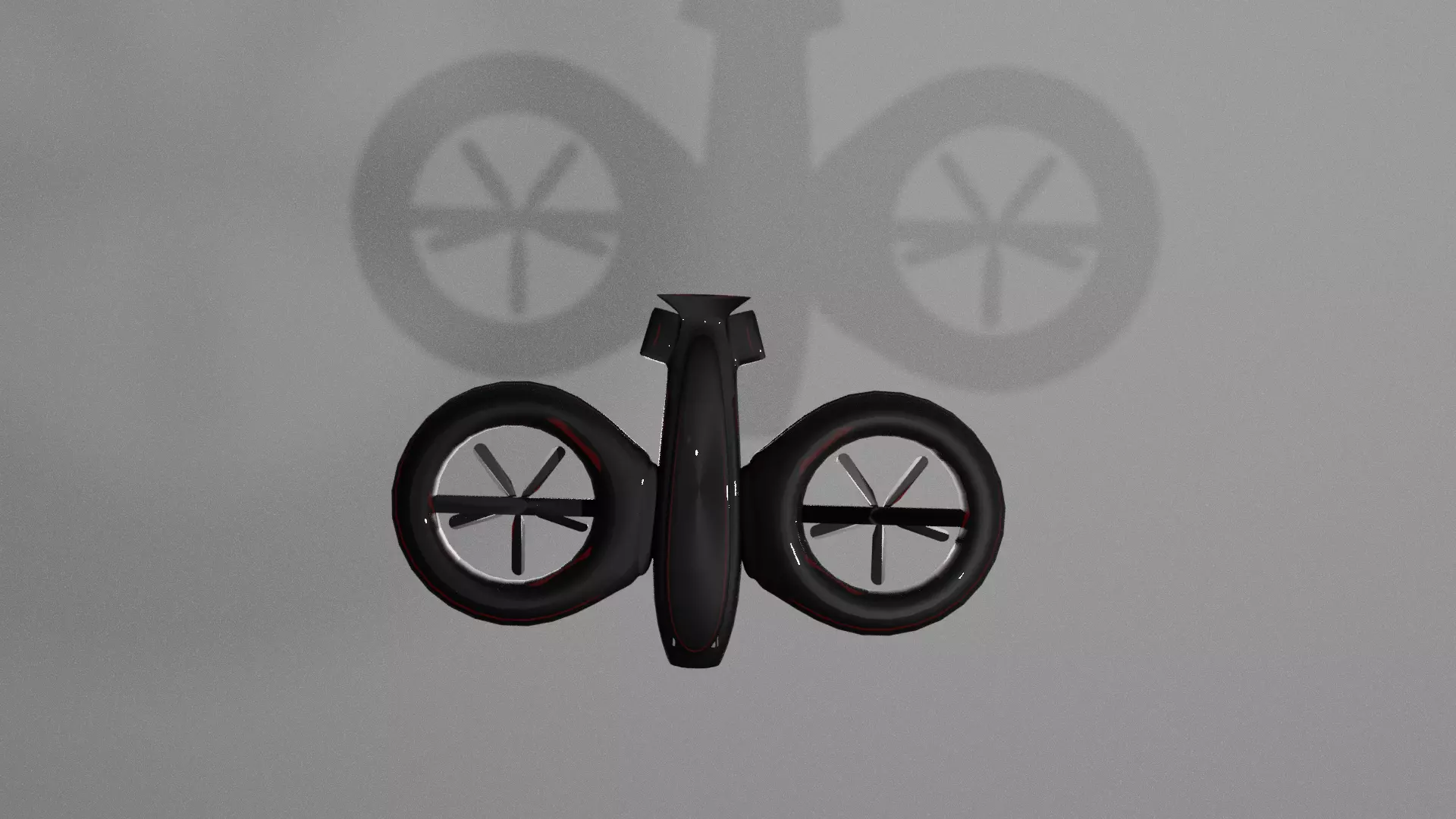 Twin bladed Drone Free low-poly 3D model_0