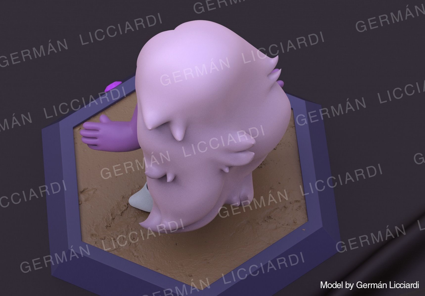 Amethyst- Steven Universe  3D print model_5
