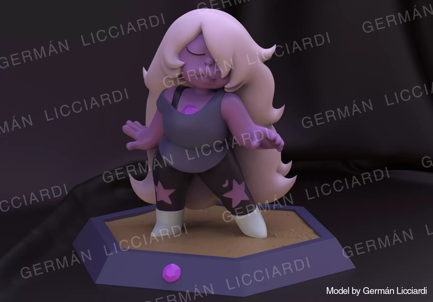 Amethyst- Steven Universe  3D print model_0