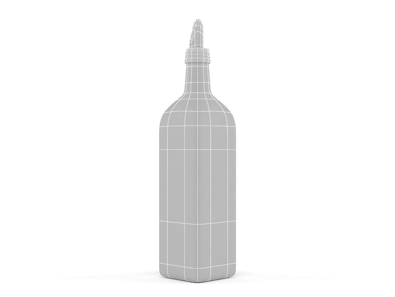 Olive Oil Bottle 3D model_8