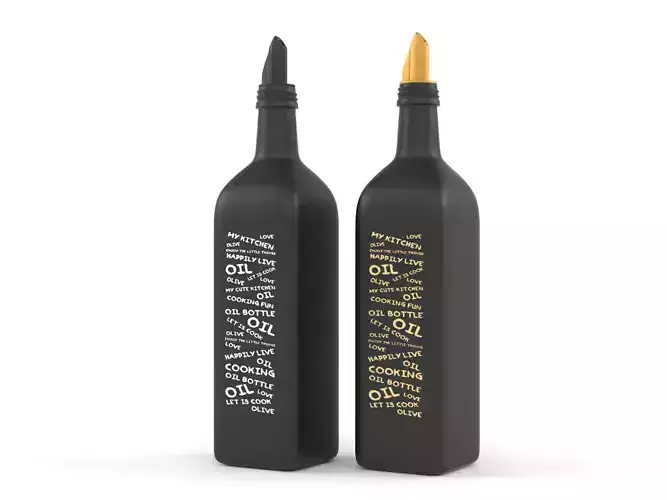 Olive Oil Bottle 3D model