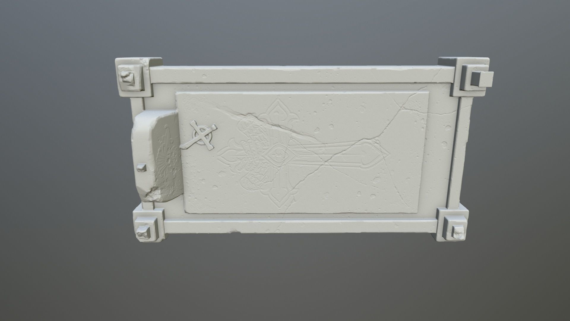tombstone 8 grave 3D print model_7