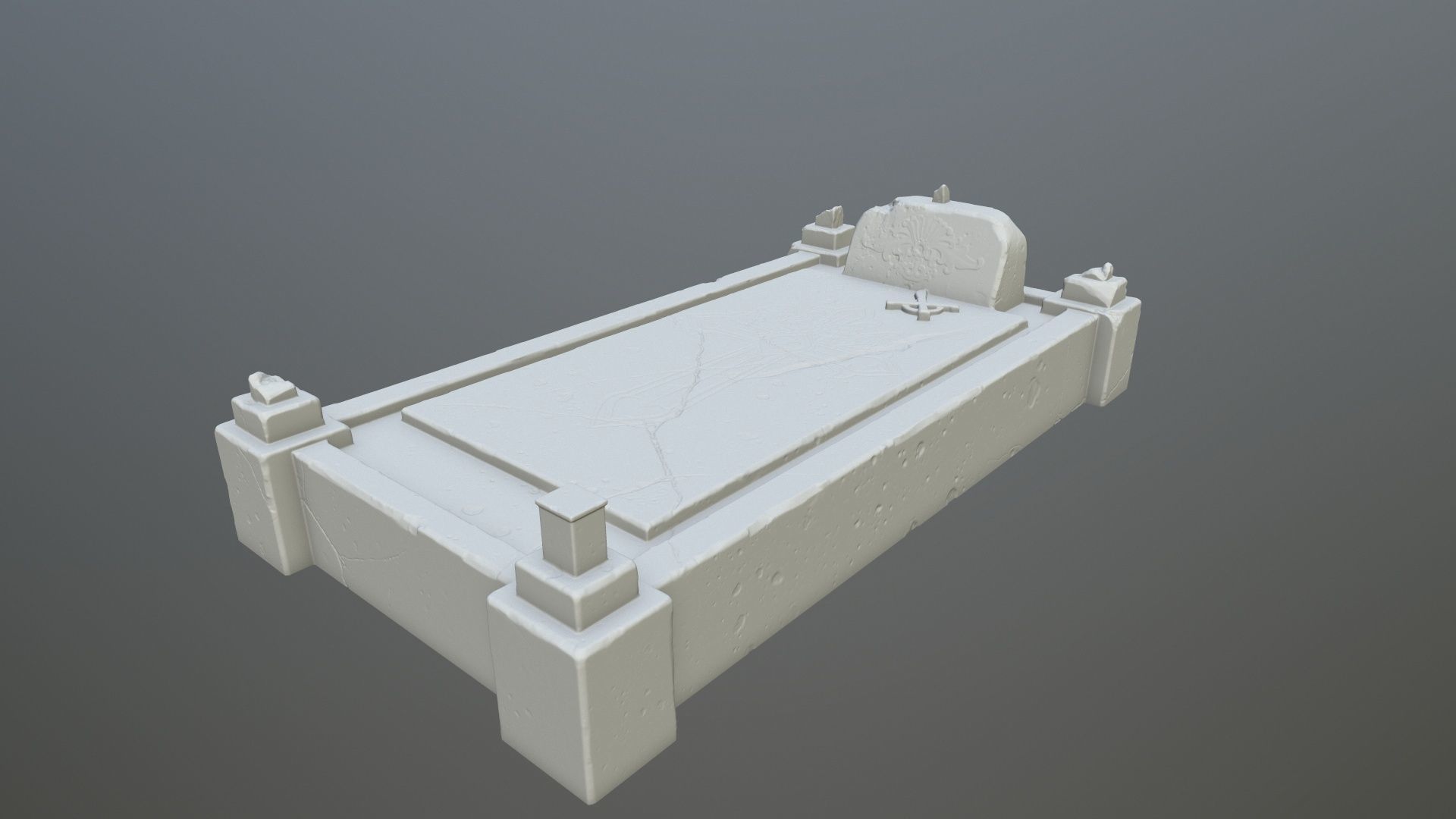 tombstone 8 grave 3D print model_5