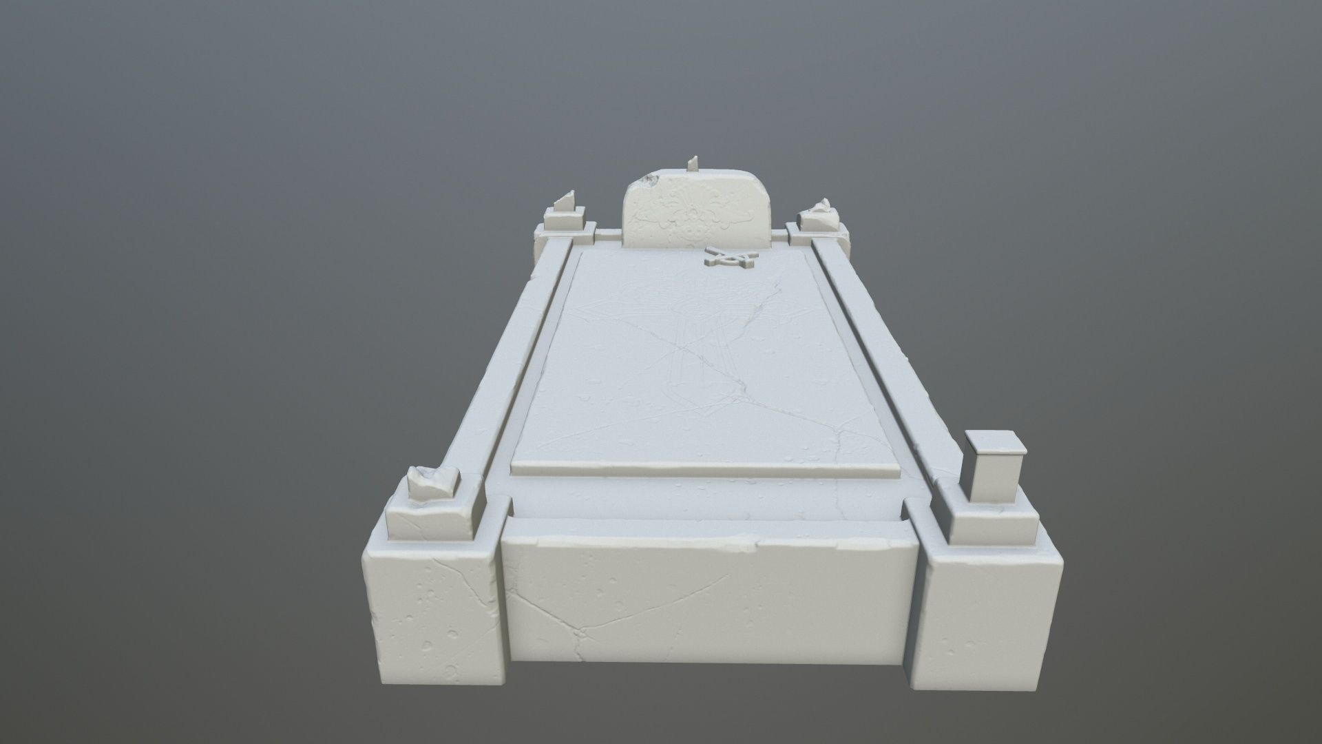 tombstone 8 grave 3D print model_6