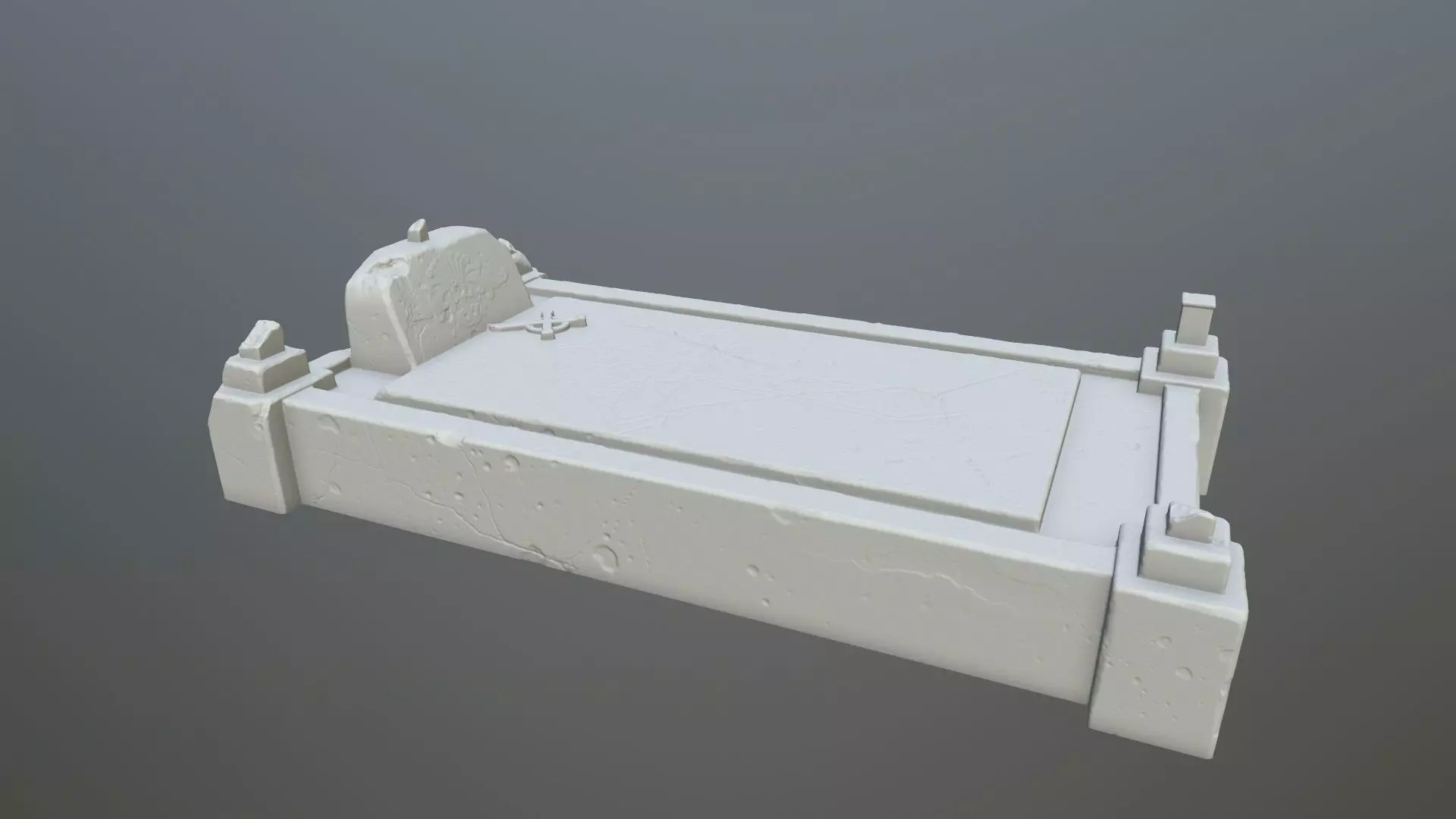 tombstone 8 grave 3D print model_0