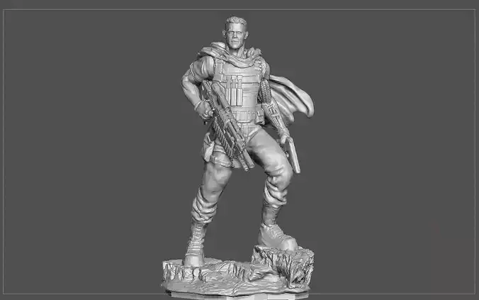 CABLE DEADPOOL MOVIE JOSH BROLIN STATUE FOR RESIN PRINTING MCU 3D print model
