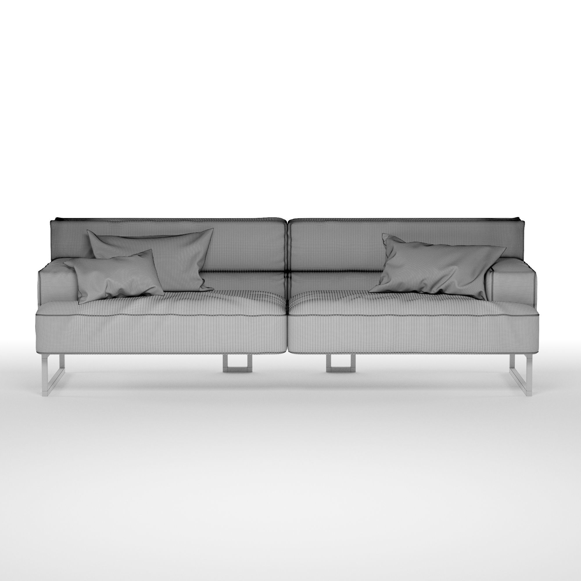cloud sofa 3D model_6