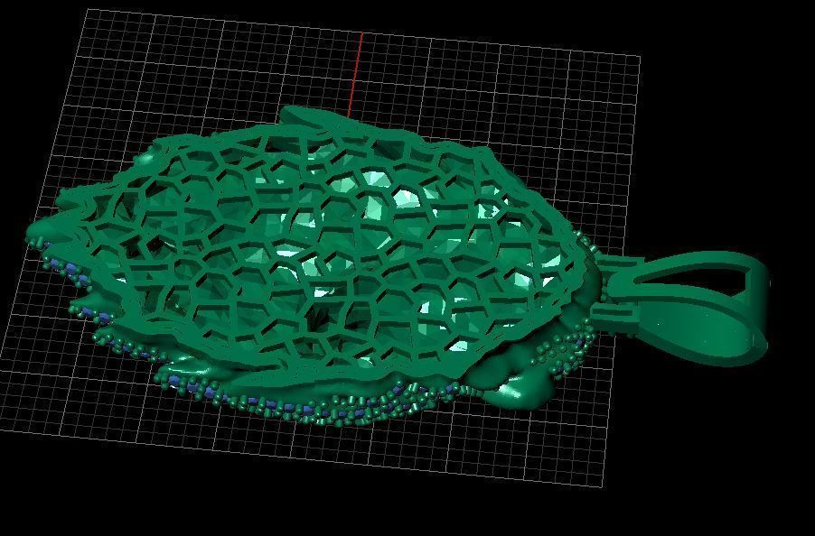  lion necklace 3D print model_4