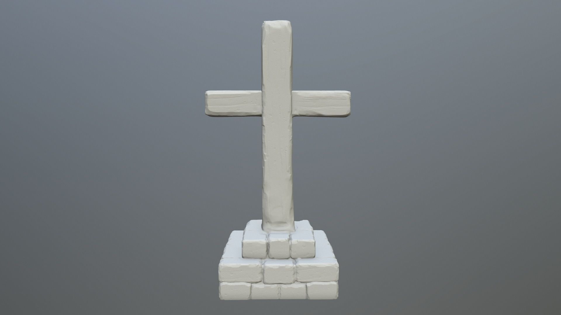 tombstone 5 cross 3D print model_4