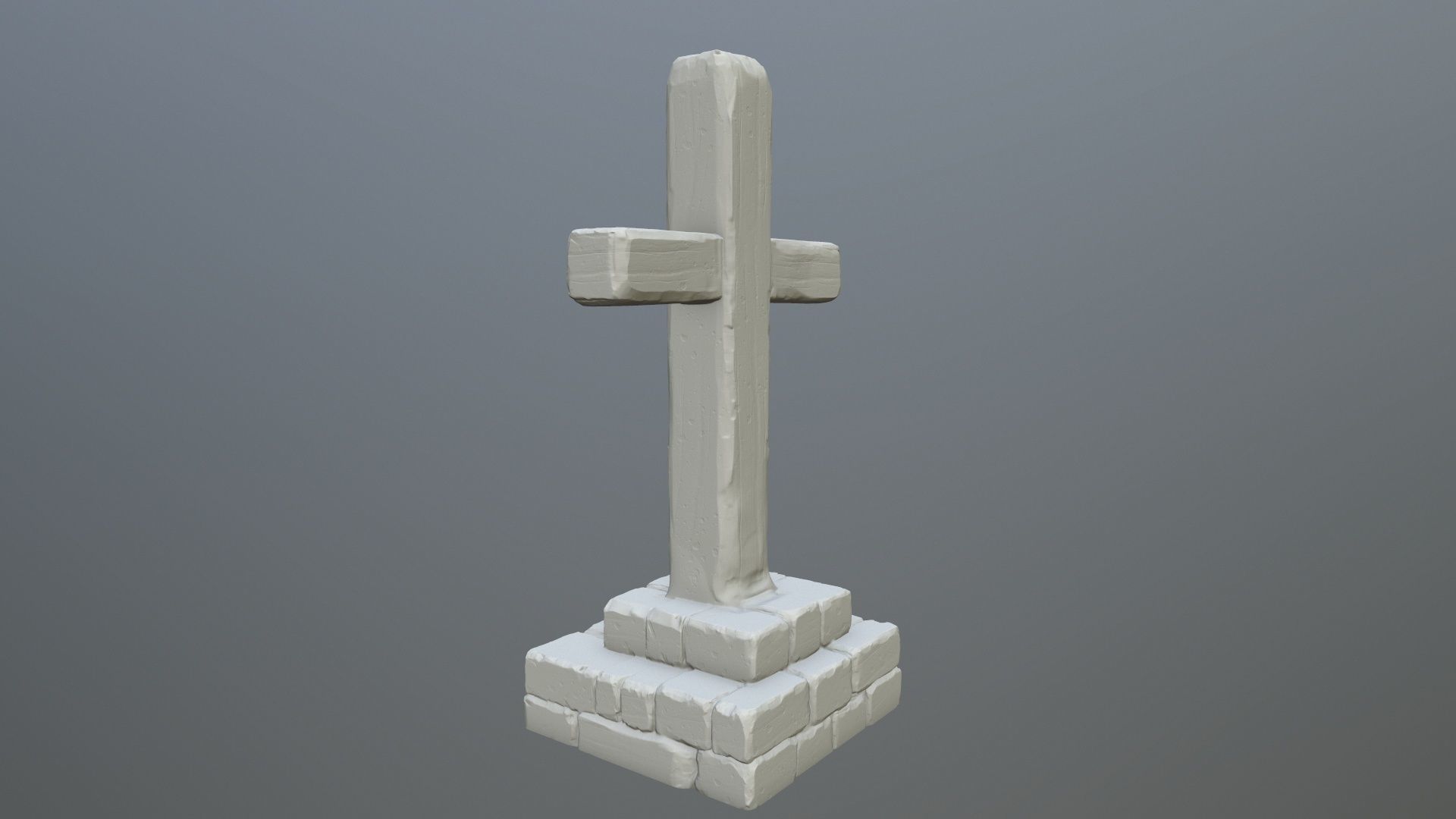 tombstone 5 cross 3D print model_5