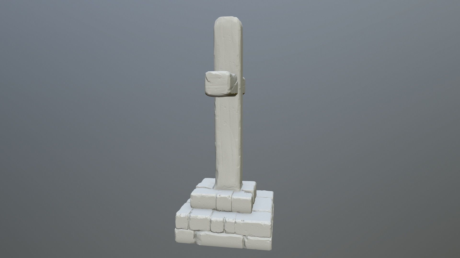 tombstone 5 cross 3D print model_2