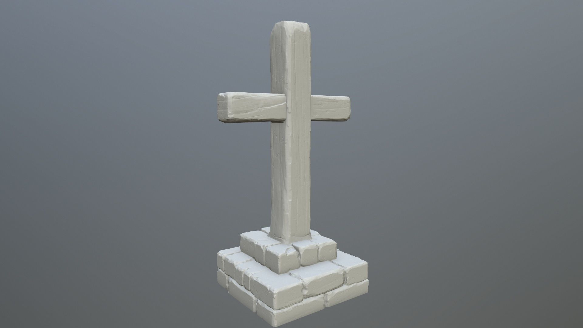 tombstone 5 cross 3D print model_1