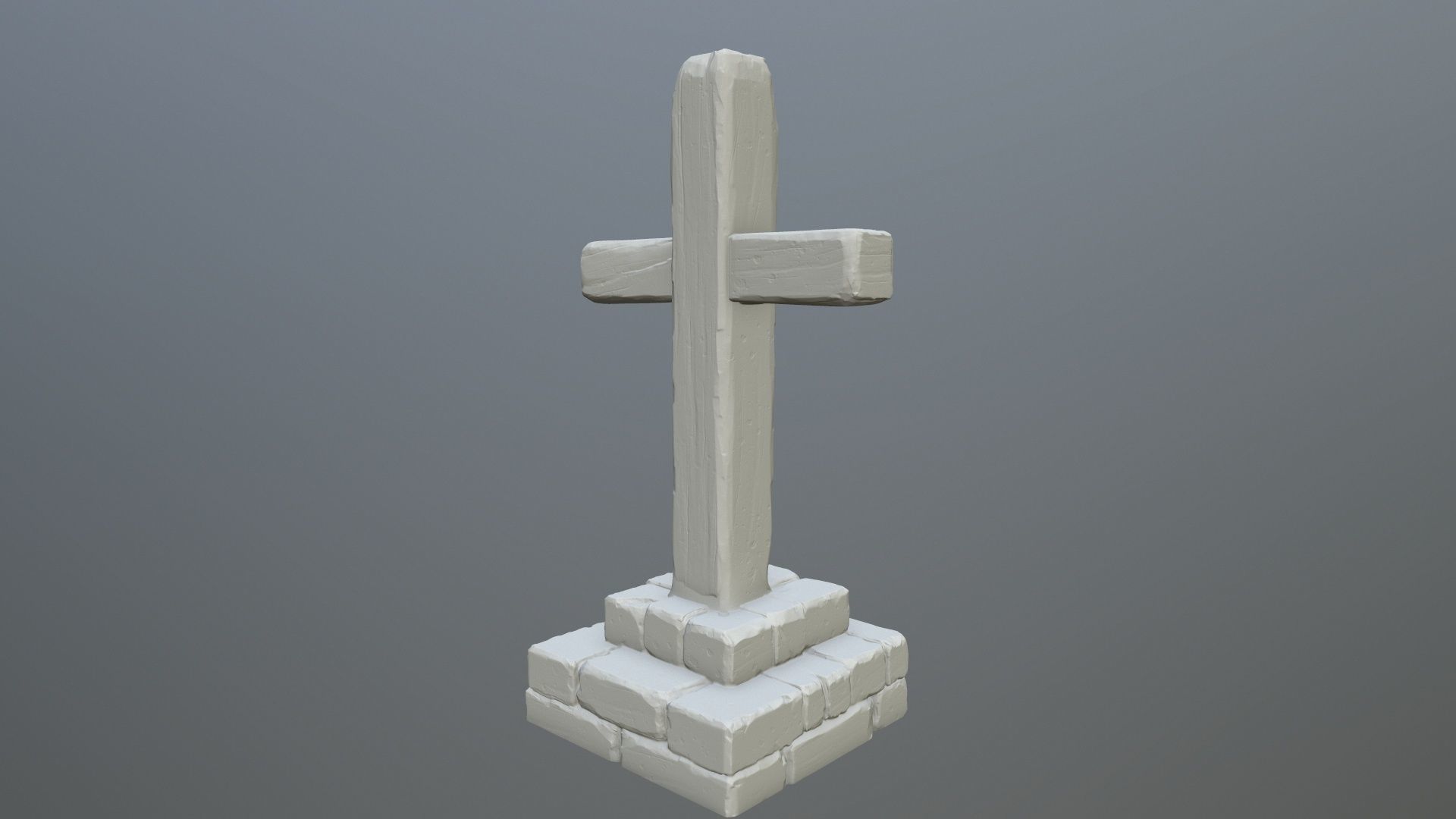 tombstone 5 cross 3D print model_7