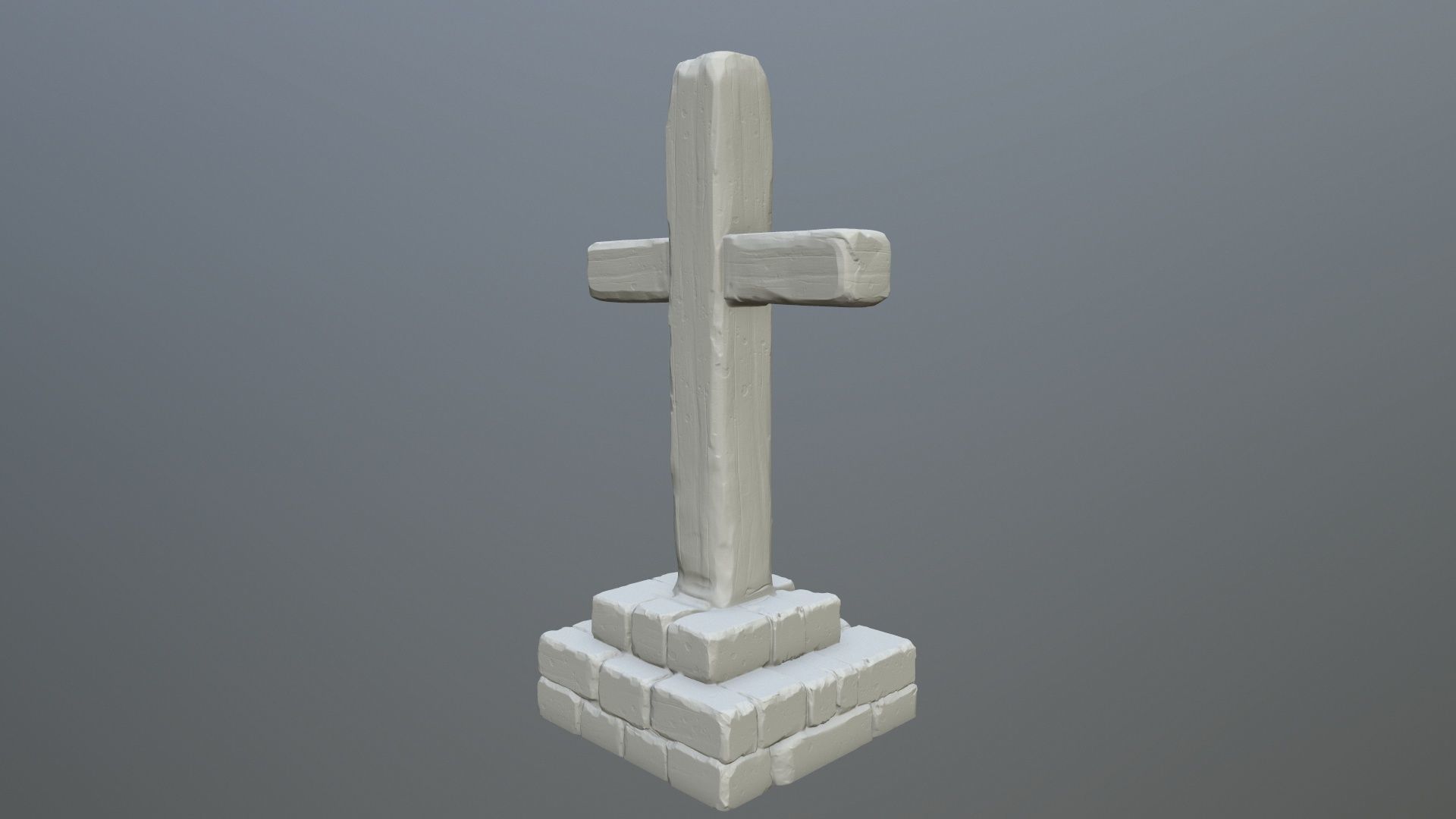 tombstone 5 cross 3D print model_3