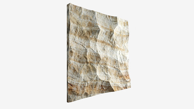 121-RockPanel sandstone wall art 3D model