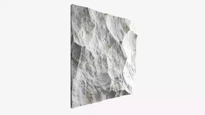 123-RockPanel piece of rock on wall