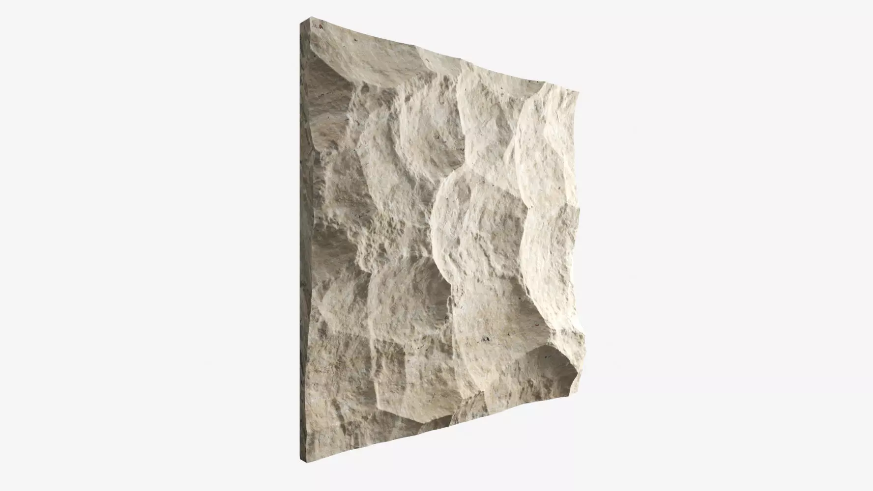 124-RockPanel piece of rock on wall 3D model