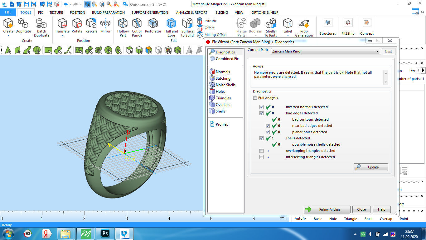 Man ring wicker 3D print model_8
