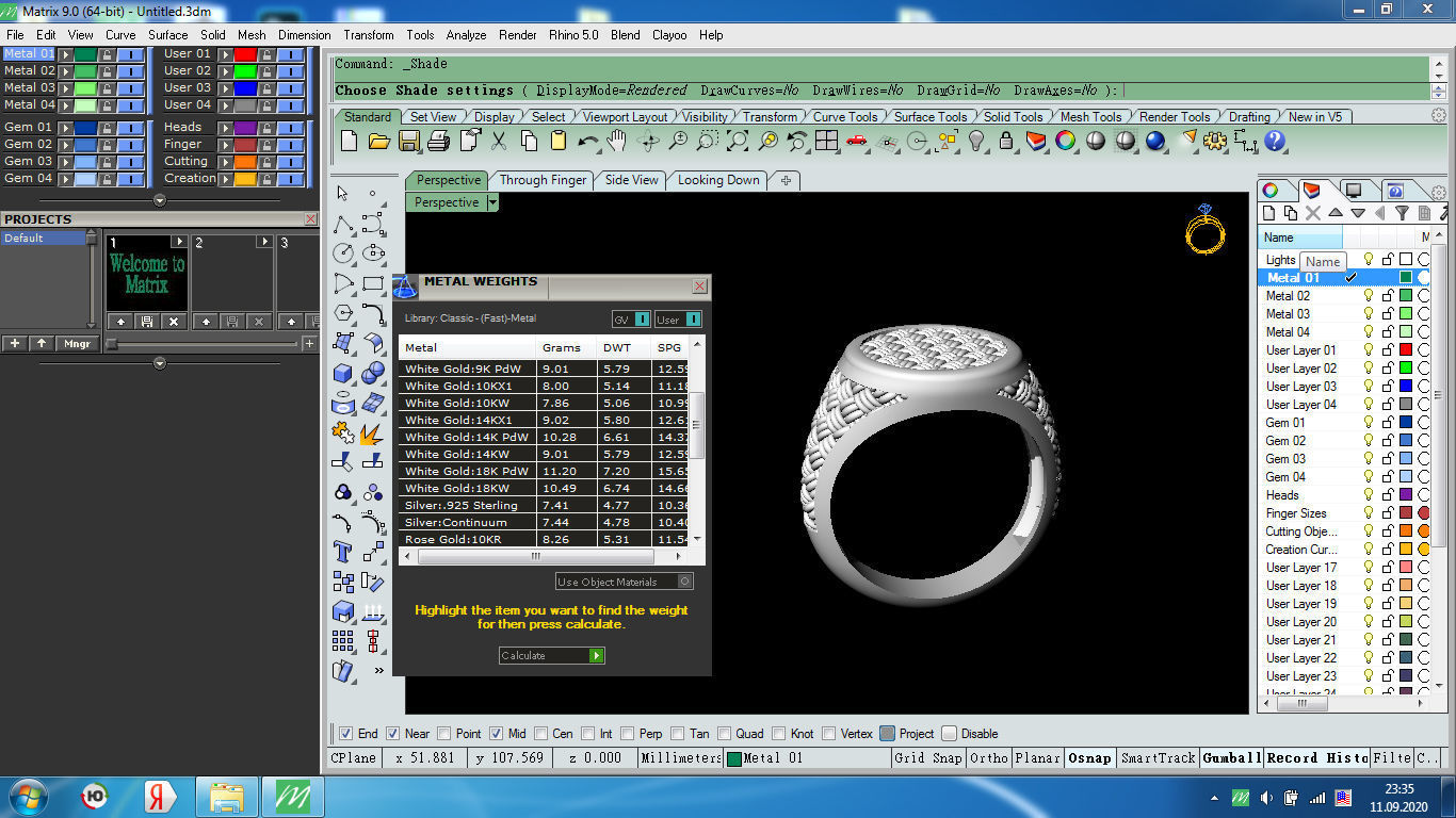 Man ring wicker 3D print model_9