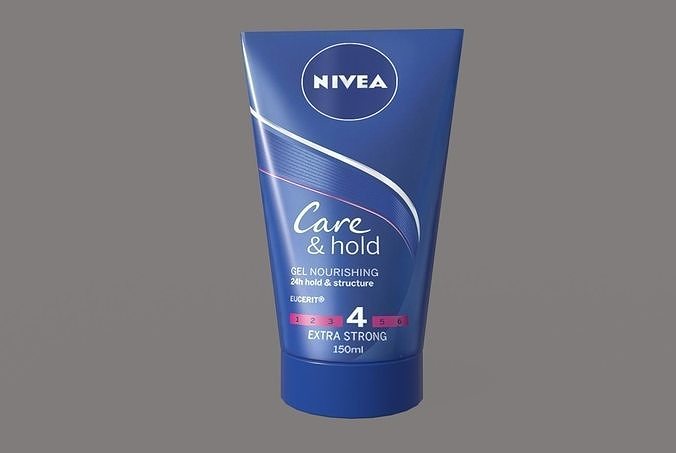 Nivea tube of care Low-poly 3D model