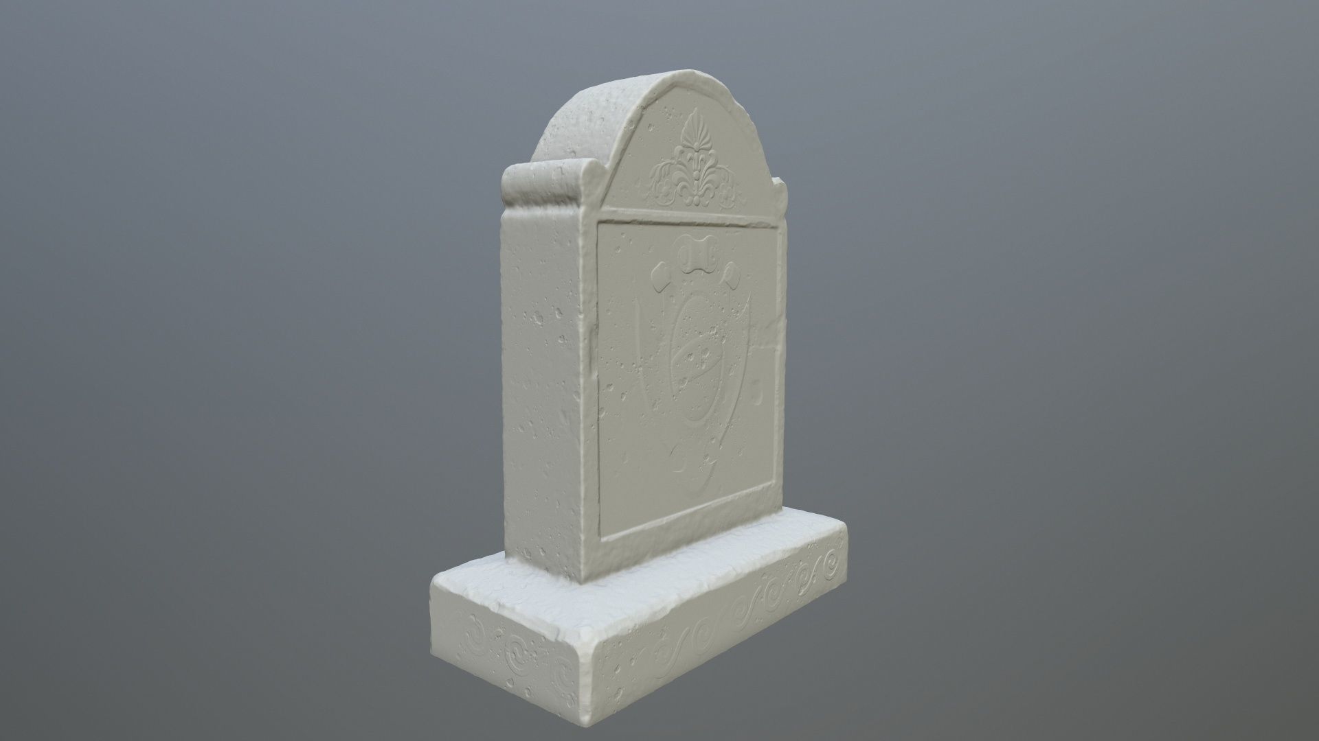 tombstone 2 pedestal 3D print model_1