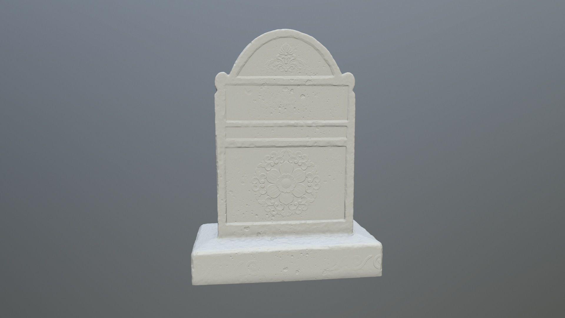tombstone 2 pedestal 3D print model_4