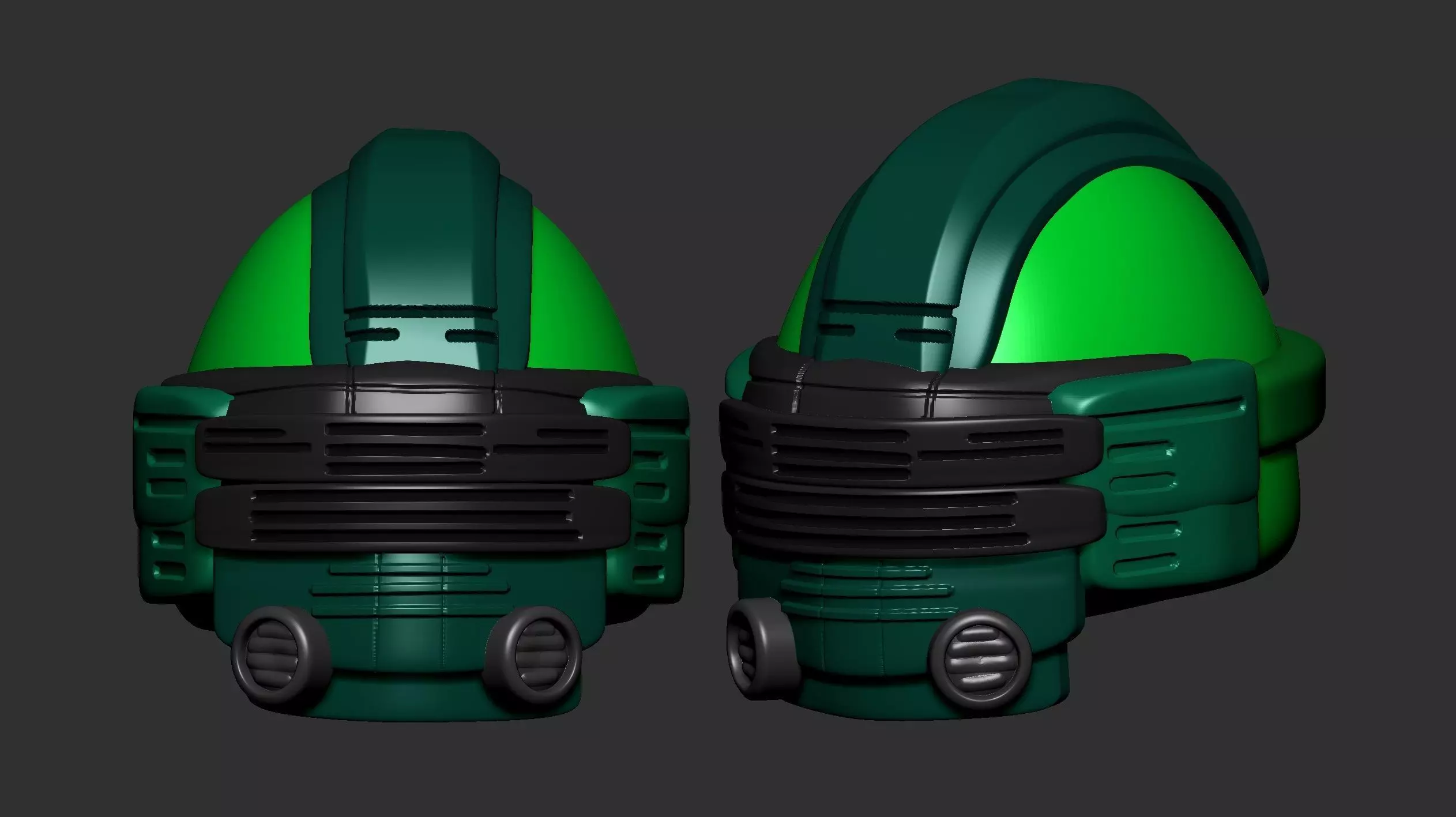 helmet high poly sculpt 3d printable 3D model_0
