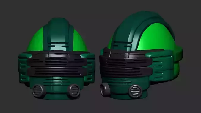 helmet high poly sculpt 3d printable 