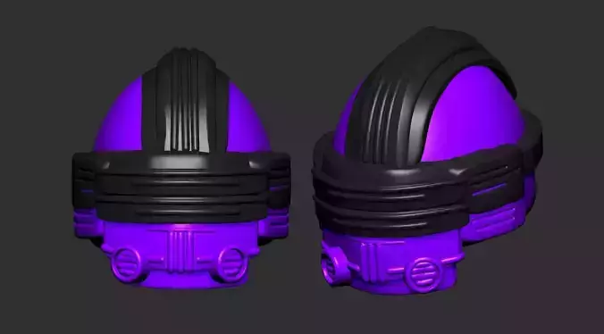 helmet high poly sculpt 3d printable