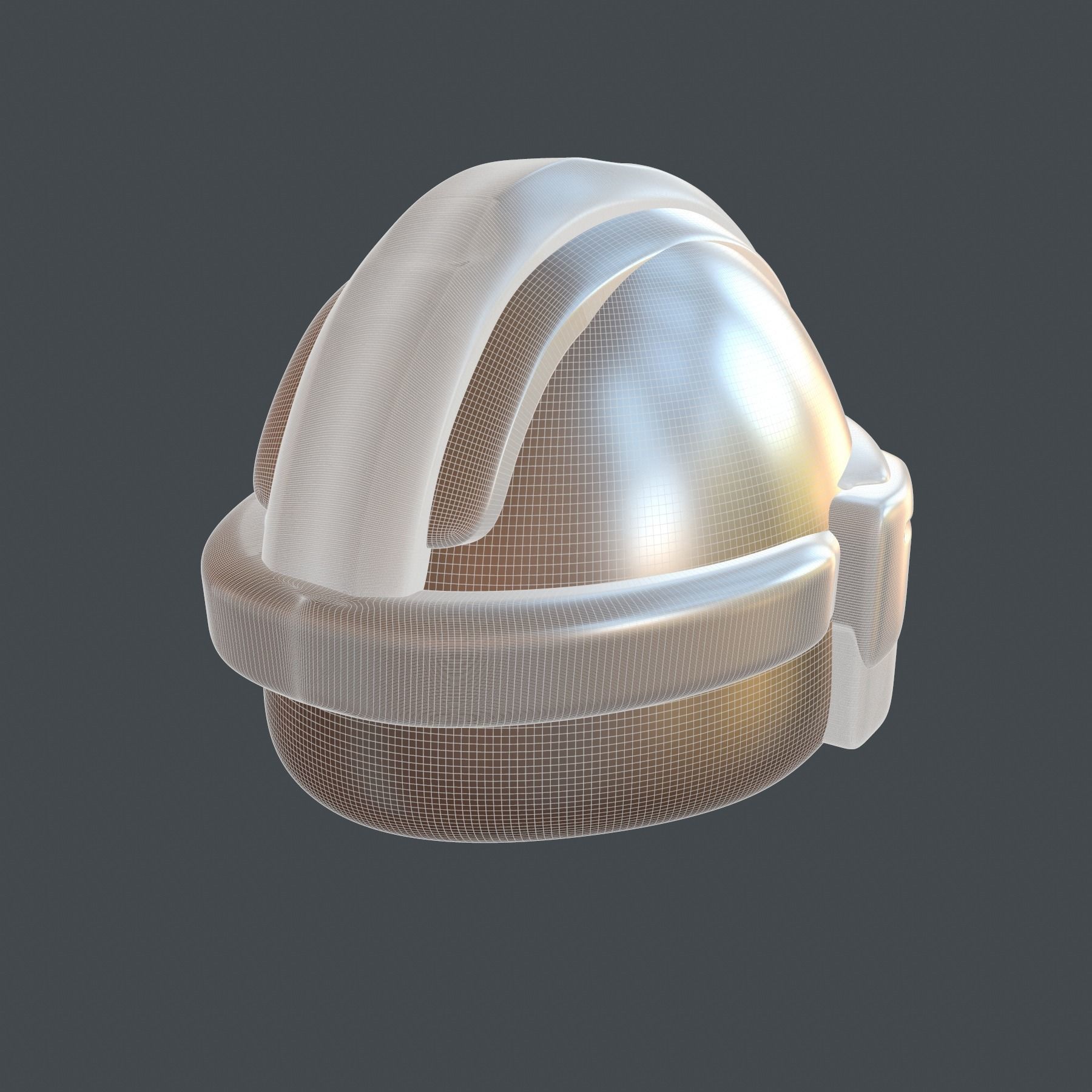 helmet high poly sculpt 3d printable 3D model_6