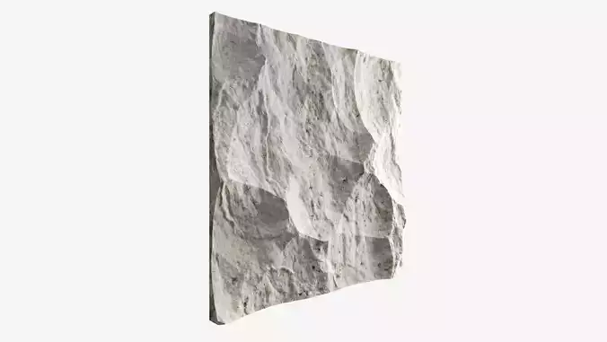 143-RockPanel piece of rock on wall