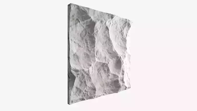144-RockPanel piece of stone on wall