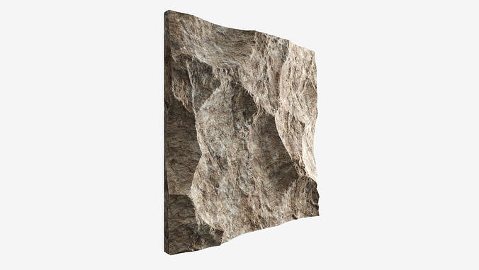 146-RockPanel piece of rock 3D model