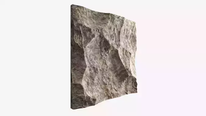 146-RockPanel piece of rock 3D model