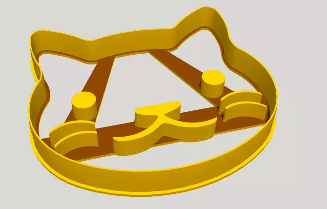 Cat Cookie Cutter 3D print model